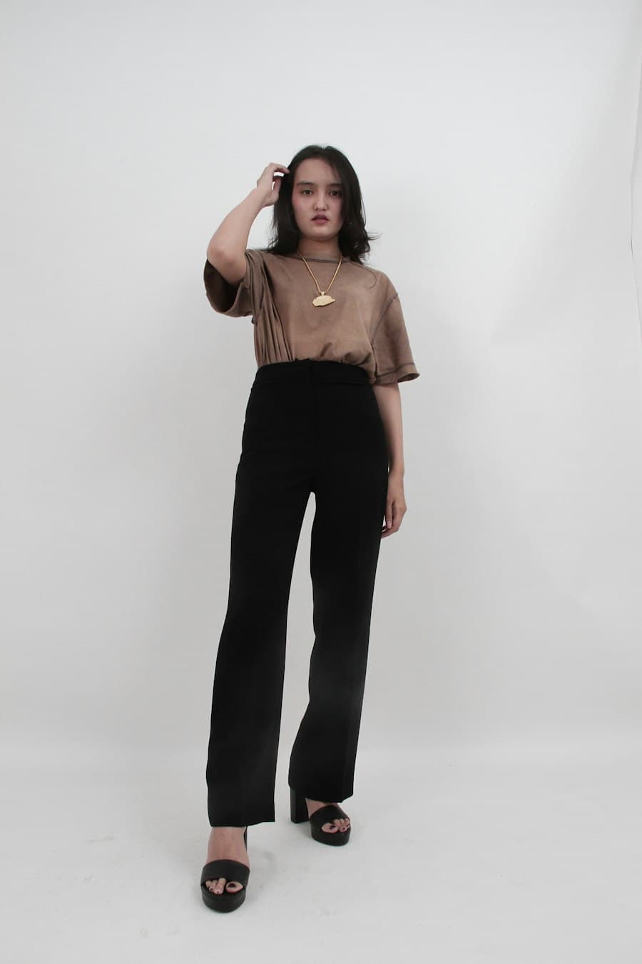 Pantalon Recto Negro